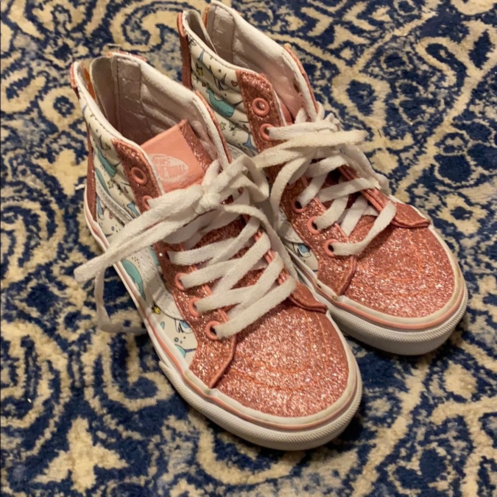 Girls vans narwhals sneakers
